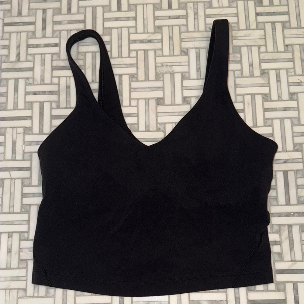 lululemon Black Cropped Align Tank